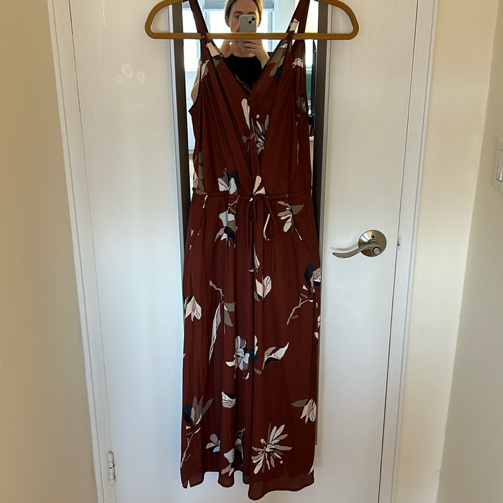 Printed midi dress